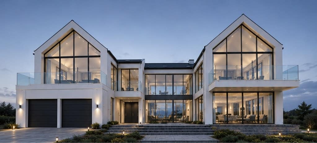 TWIN GLASS BARN HOUSE